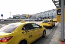 Такси в аэропорту Будапешта Taxi at Budapest airport